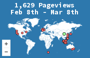 Locations of visitors to this page